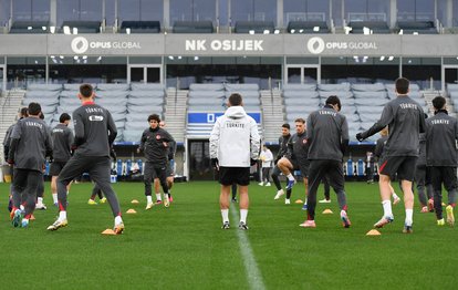 Ümit Milli Futbol Takımı, Hırvatistan maçının hazırlıklarını tamamladı!